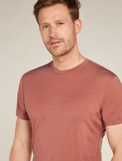 Icebreaker Men's 150 MerinoFine™ Ace Short Sleeve T-Shirt CedarWood Discount