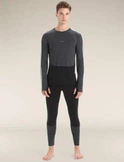 Icebreaker Men's 125 ZoneKnit™ Thermal Leggings Black/JetHeather Outlet