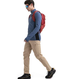 Icebreaker Men's Descender Long Sleeve Zip Jacket Dawn/Black Cheap