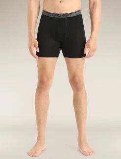 Icebreaker Men's Merino 150 Anatomica Long Boxers Black Best Sale