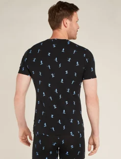 Men's Merino 150 Anatomica Short Sleeve Crewe Top Ski Day-Icebreaker Clearance