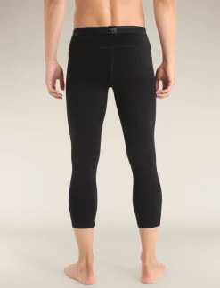 Icebreaker Men's Merino 200 Oasis 3/4 Thermal Leggings Black Store