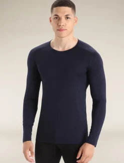 Men's Merino 200 Oasis Long Sleeve Crew Neck Thermal Top-Icebreaker Best