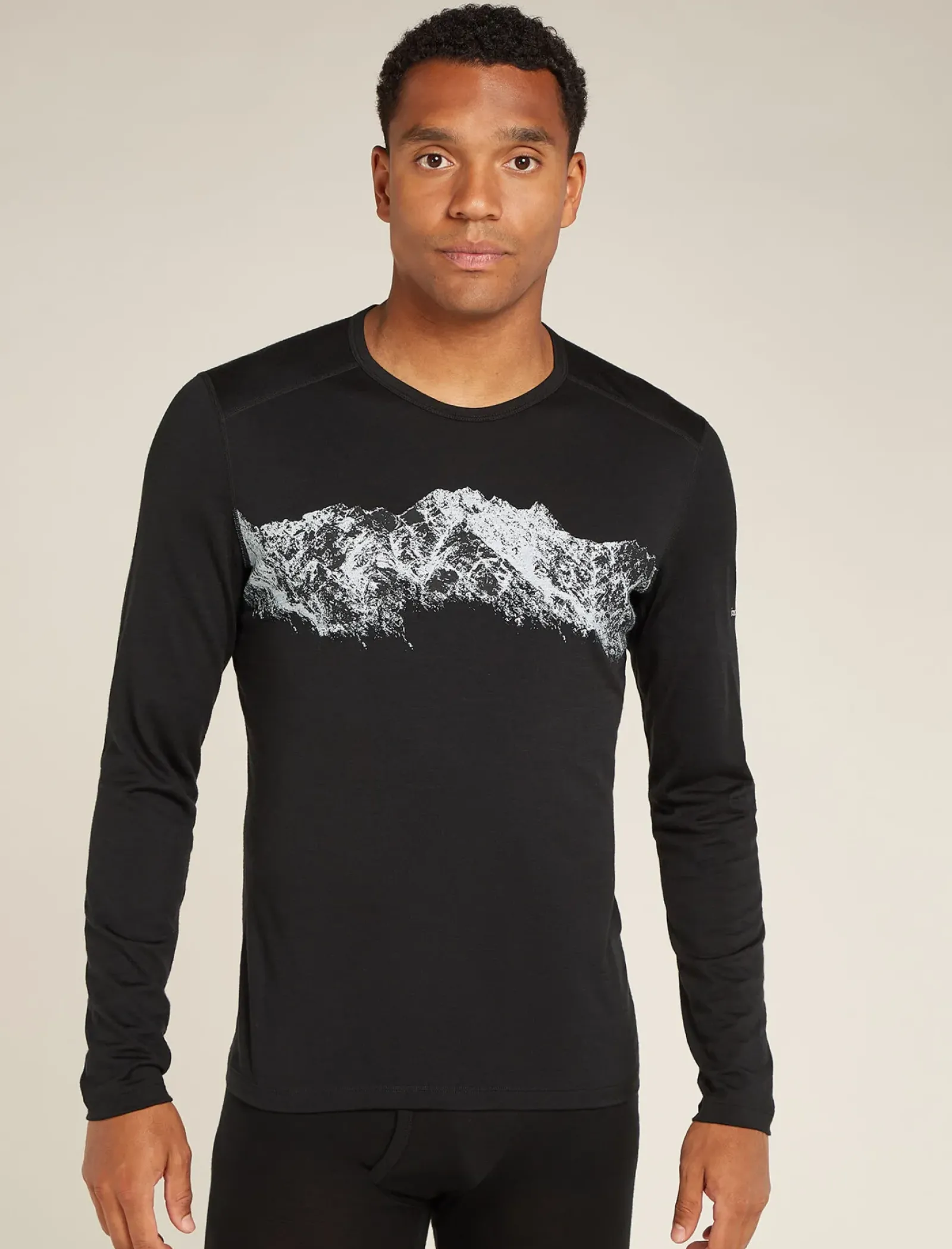 Men's Merino 200 Oasis Long Sleeve Crewe Thermal Top Remarkables-Icebreaker Clearance