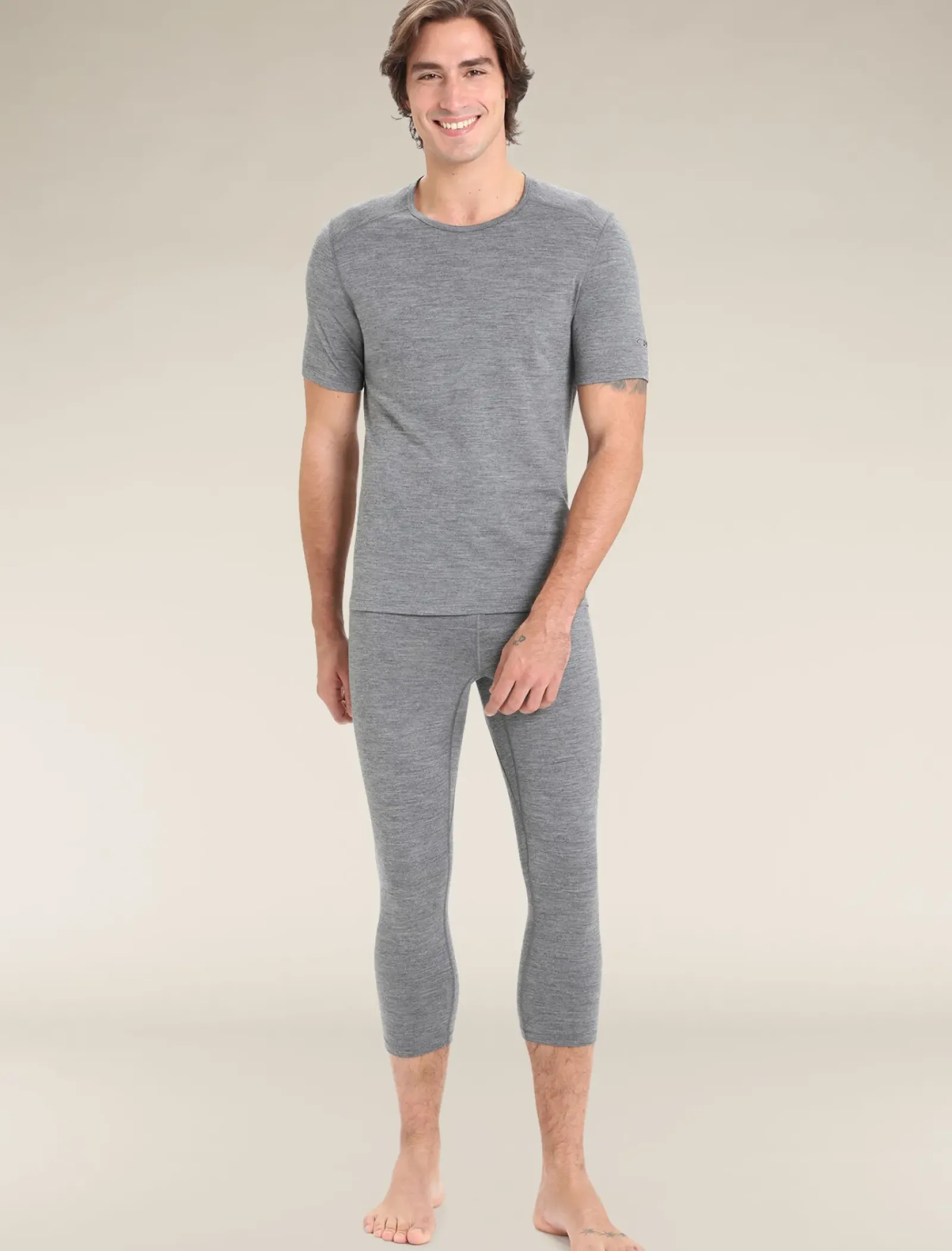 Men's Merino 200 Oasis Short Sleeve Crew Neck Thermal Top-Icebreaker Hot