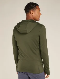 Icebreaker Men's Merino 260 Quantum Long Sleeve Zip Hoodie Loden Best