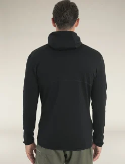Icebreaker Men's Merino 560 Realfleece™ Elemental Long Sleeve Zip Hoodie Black Store