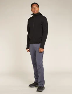 Icebreaker Men's Merino 360 Realfleece™ Elemental Long Sleeve Zip Hoodie Black Cheap