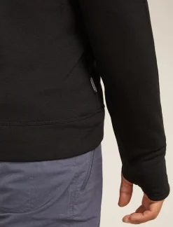 Icebreaker Men's Merino 360 Realfleece™ Elemental Long Sleeve Zip Hoodie Black Cheap