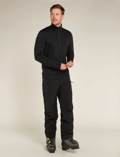 Icebreaker Men's Merino 360 Realfleece™ Elemental Long Sleeve Half Zip Jacket Black Best