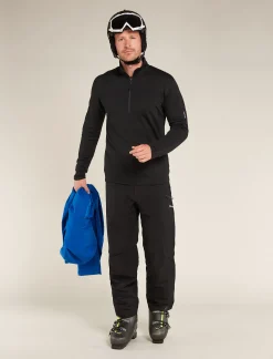 Icebreaker Men's Merino 360 Realfleece™ Elemental Long Sleeve Half Zip Jacket Black Best