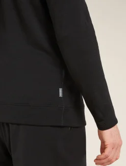 Icebreaker Men's Merino 360 Realfleece™ Elemental Long Sleeve Half Zip Jacket Black Best