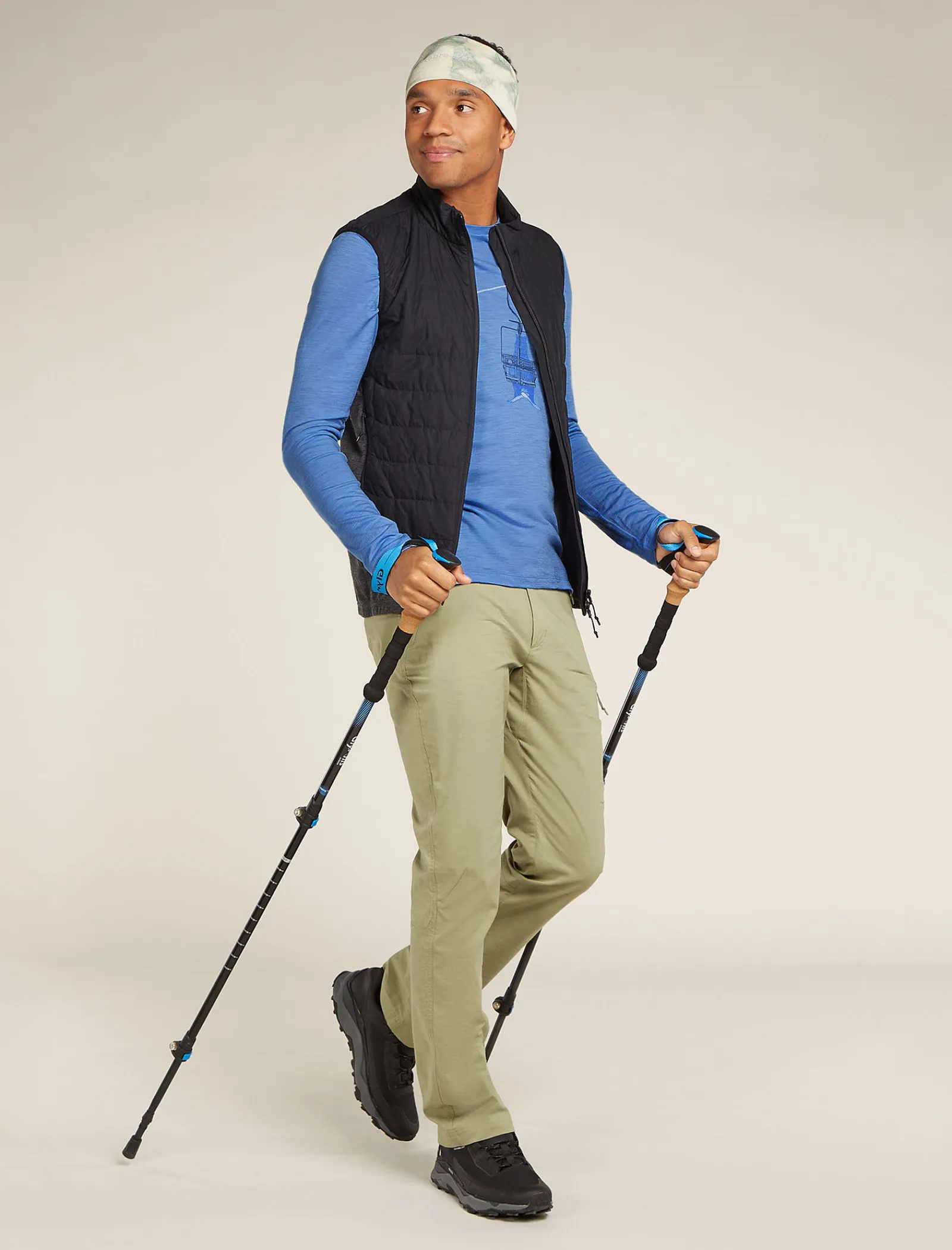 Icebreaker Men's Merino 150 Tech Lite Long Sleeve T-Shirt Bear Lift Baja Cheap