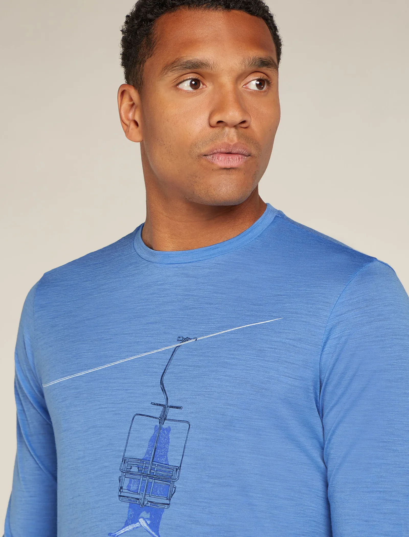 Icebreaker Men's Merino 150 Tech Lite Long Sleeve T-Shirt Bear Lift Baja Cheap
