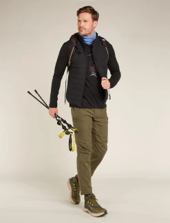 Icebreaker Men's Merino 150 Tech Lite Long Sleeve T-Shirt Bear Lift Black Flash Sale