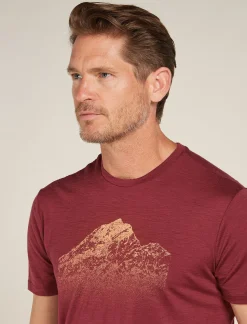 Icebreaker Men's Merino 150 Tech Lite Short Sleeve T-Shirt Rising Light Port Best