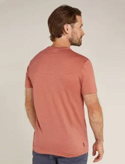 Icebreaker Men's Merino 150 Tech Lite Short Sleeve T-Shirt Camp Essentials CedarWood Cheap