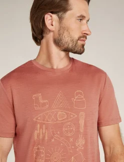 Men's Merino 150 Tech Lite Short Sleeve T-Shirt Camp Essentials-Icebreaker Hot