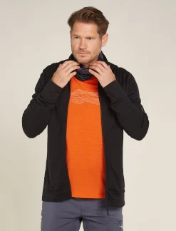 Icebreaker Men's Merino 150 Tech Lite Short Sleeve T-Shirt Pukaki Reflected Blaze Discount