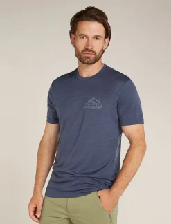 Icebreaker Men's Merino 150 Tech Lite Short Sleeve T-Shirt IB Back Pack Graphite Outlet