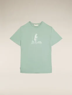 Icebreaker Men's Merino 150 Tech Lite Short Sleeve T-Shirt Polar Paddle Moss Shop