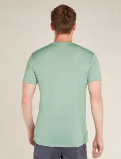 Icebreaker Men's Merino 150 Tech Lite Short Sleeve T-Shirt Polar Paddle Moss Shop
