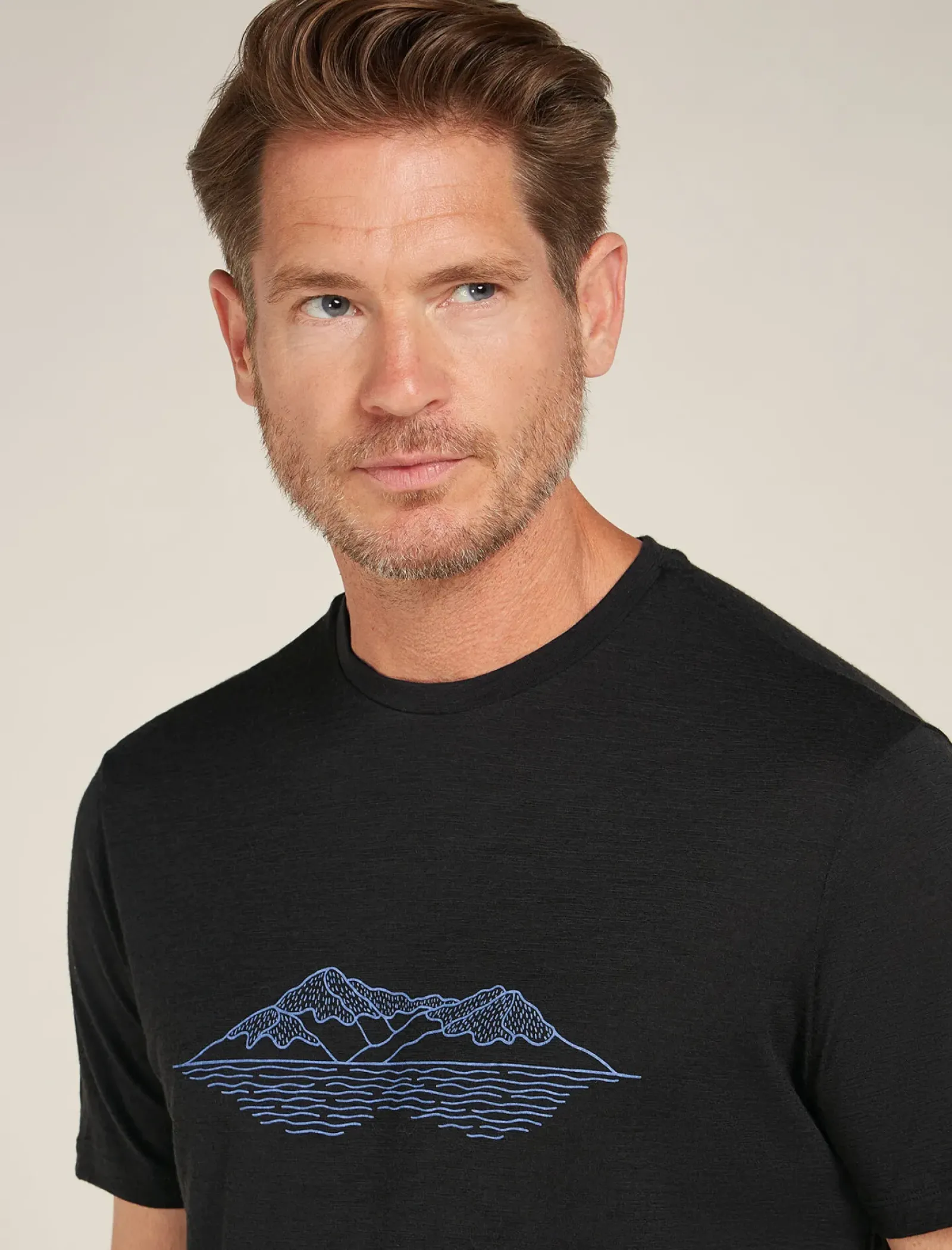 Men's Merino 150 Tech Lite Short Sleeve T-Shirt Pukaki Reflected-Icebreaker Best