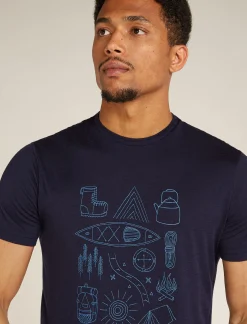 Men's Merino 150 Tech Lite Short Sleeve T-Shirt Camp Essentials-Icebreaker Online