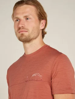 Men's Merino 150 Tech Lite Short Sleeve T-Shirt Single Line Camp-Icebreaker Discount