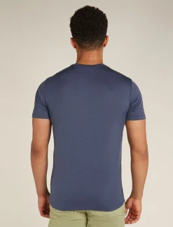 Icebreaker Men's Merino 150 Tech Lite Short Sleeve T-Shirt Skiing Yeti Graphite Outlet