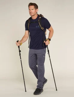 Icebreaker Men's Merino 150 Tech Lite Short Sleeve T-Shirt Single Line Camp MidnightNavy Shop