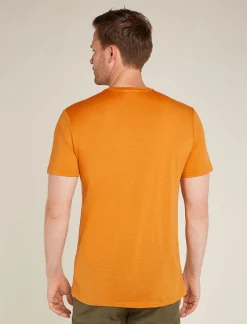 Icebreaker Men's Merino 150 Tech Lite Short Sleeve T-Shirt Skiing Yeti Ray Flash Sale