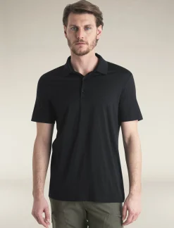 Icebreaker Men's Merino 150 Tech Lite Short Sleeve Polo Black Online
