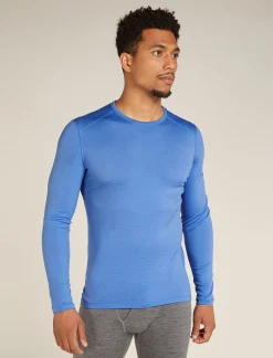 Icebreaker Men's Merino 260 Tech Long Sleeve Crew Neck Thermal Top Baja Sale