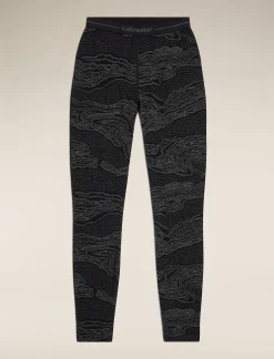 Icebreaker Men's Merino 260 Vertex Thermal Leggings Snow Guide Black/Galaxy Shop