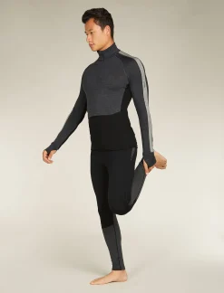 Icebreaker Men's Merino 260 ZoneKnit™ Merino Thermal Leggings Black/jetheather Outlet