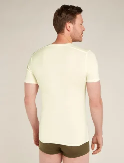 Icebreaker Men's Merino Anatomica Short Sleeve V Neck Tee Undyed Online