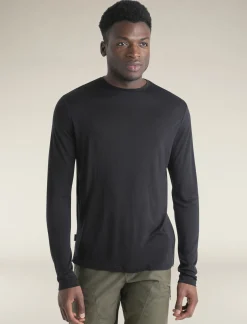 Icebreaker Men's Merino Blend 125 Cool-Lite™ Sphere Long Sleeve T-Shirt Black Clearance