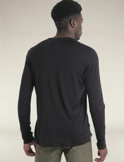 Icebreaker Men's Merino Blend 125 Cool-Lite™ Sphere Long Sleeve T-Shirt Black Clearance