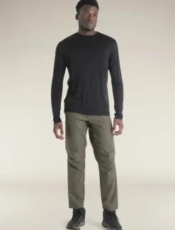 Icebreaker Men's Merino Blend 125 Cool-Lite™ Sphere Long Sleeve T-Shirt Black Clearance