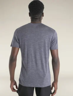 Icebreaker Men's Merino Blend 125 Cool-Lite™ Sphere Short Sleeve T-Shirt MidnightNavyHeather Store