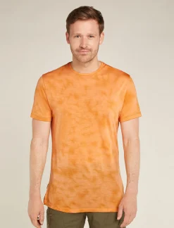 Icebreaker Men's Merino Blend 125 Cool-Lite™ Sphere Short Sleeve T-Shirt Cloud Dye Feldspar/Ray Hot