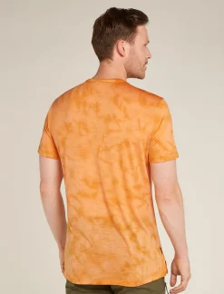 Icebreaker Men's Merino Blend 125 Cool-Lite™ Sphere Short Sleeve T-Shirt Cloud Dye Feldspar/Ray Hot
