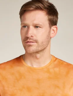 Icebreaker Men's Merino Blend 125 Cool-Lite™ Sphere Short Sleeve T-Shirt Cloud Dye Feldspar/Ray Hot