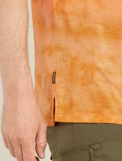 Icebreaker Men's Merino Blend 125 Cool-Lite™ Sphere Short Sleeve T-Shirt Cloud Dye Feldspar/Ray Hot