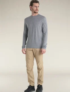 Icebreaker Men's Merino Blend 125 Cool-Lite™ Sphere Long Sleeve T-Shirt MetroHeather Best Sale