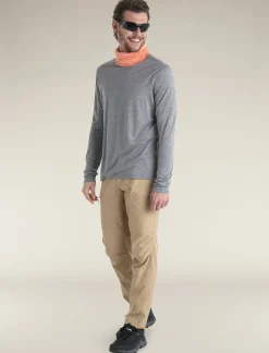 Icebreaker Men's Merino Blend 125 Cool-Lite™ Sphere Long Sleeve T-Shirt MetroHeather Best Sale