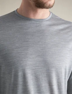 Icebreaker Men's Merino Blend 125 Cool-Lite™ Sphere Long Sleeve T-Shirt MetroHeather Best Sale