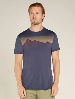 Icebreaker Men's Merino Blend 125 Cool-Lite™ Sphere Short Sleeve T-Shirt Radiant Peak Graphite Sale