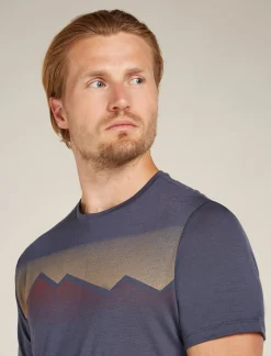 Icebreaker Men's Merino Blend 125 Cool-Lite™ Sphere Short Sleeve T-Shirt Radiant Peak Graphite Sale